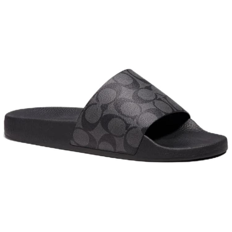 Сандалии Coach Фирменный ЭВА Rubber Slide Тапочки Мужской Черный - изображение 3