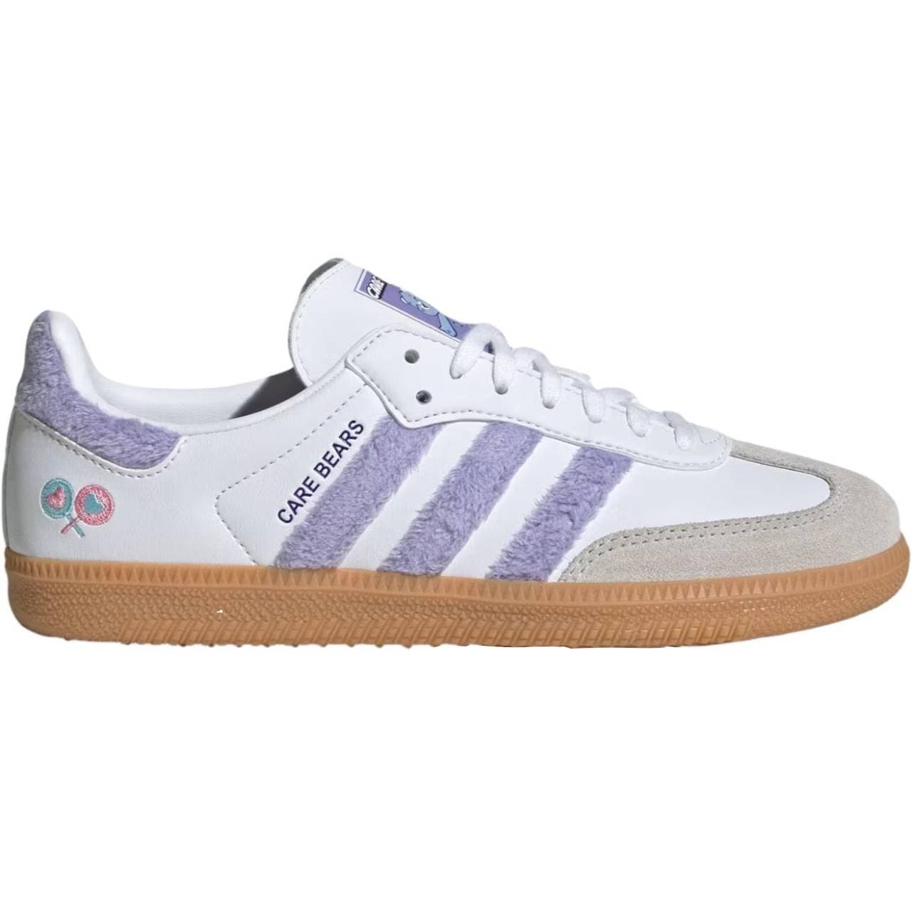 Кроссовки Adidas Originals Samba OG Детская Скейтбординг Обувь Низкий Верх Светло-фиолетовый Облачный Белый Рассвет Синий Kids - изображение 2