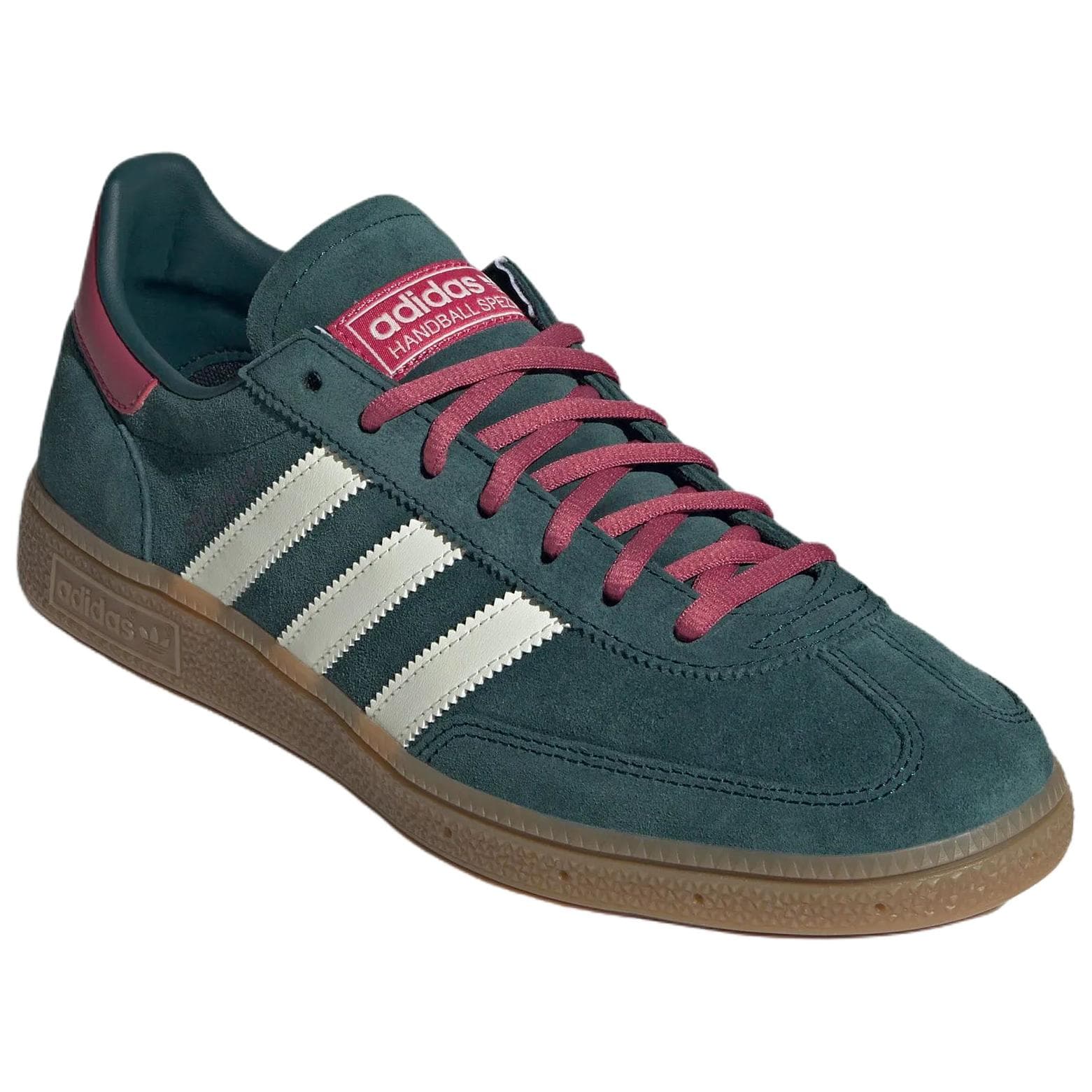 Кроссовки Adidas Originals HANDBALL SPEZIAL Кеды немецкой армии (GAT) Aurora Плющево-зеленый Слоновая кость Ярко-розовый Мужской - изображение 3