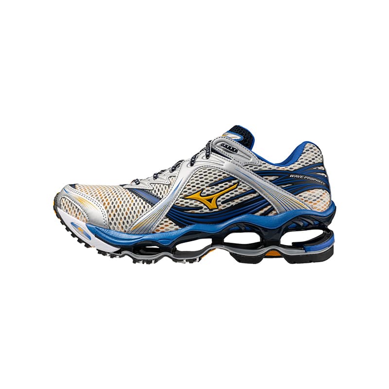 Кроссовки для бега Mizuno Wave Prophecy 1 Беговые кроссовки Низкий Топ Золото Розовый Синий Мужской - изображение 1