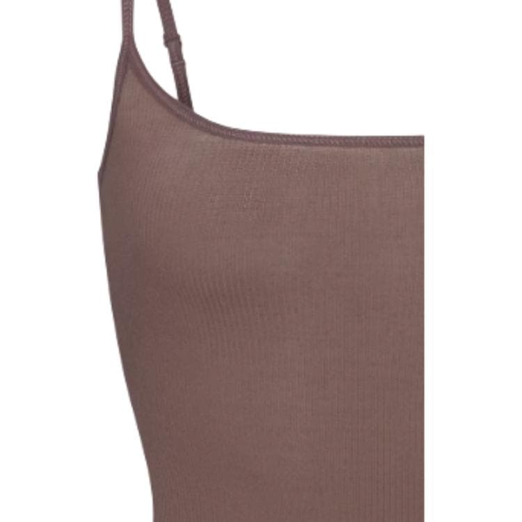 Skims Fw25 Прозрачный Ребристый Длинный CAMI Топ с бретелями Женский - изображение 4