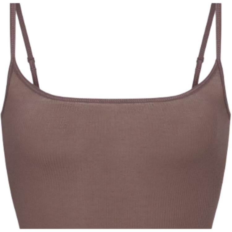 Skims Fw25 Прозрачный Ребристый Длинный CAMI Топ с бретелями Женский - изображение 2