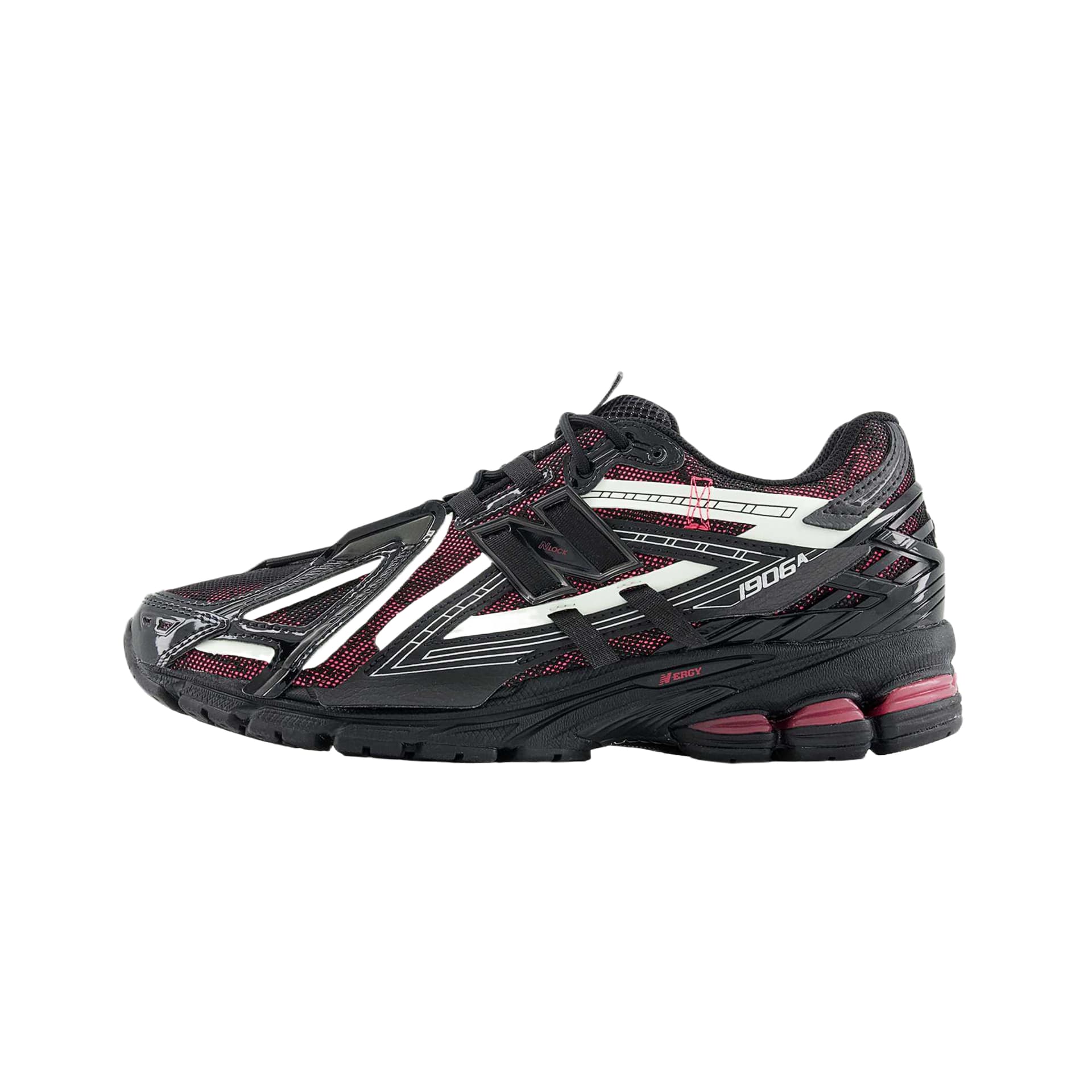 Кроссовки New Balance 1906A Повседневная обувь Низкий Топ Черный Розовый Красный Унисекс - изображение 1