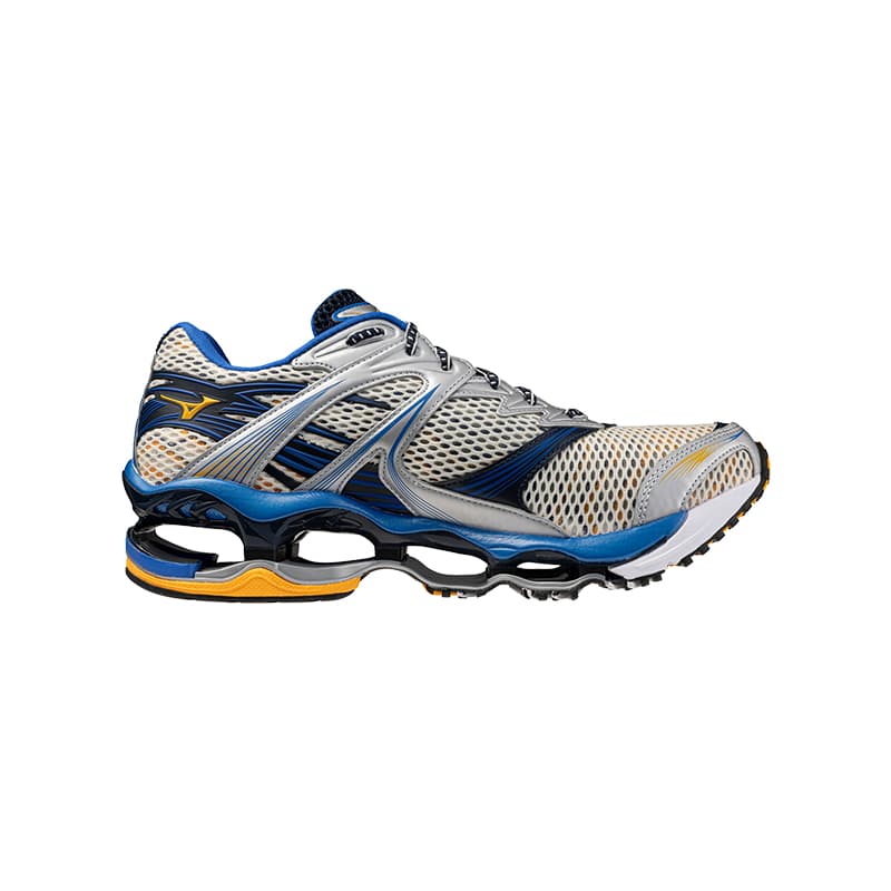 Кроссовки для бега Mizuno Wave Prophecy 1 Беговые кроссовки Низкий Топ Золото Розовый Синий Мужской - изображение 2