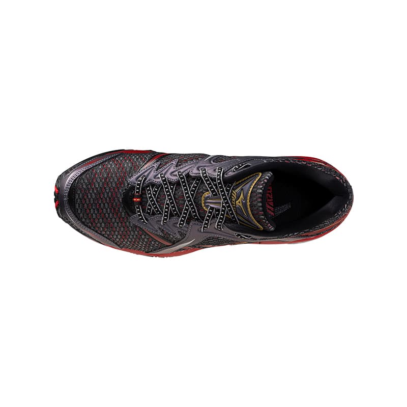 Кроссовки для бега Кроссовки для бега Mizuno Wave Prophecy 1 Низкий Топ Туманно-Серый Красный Черный Мужской - изображение 3