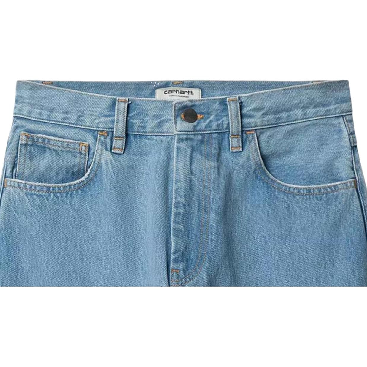 Джинсы Carhartt WIP Blue Women's Jeans Кархартт WIP Синий Женские Джинсы - изображение 4