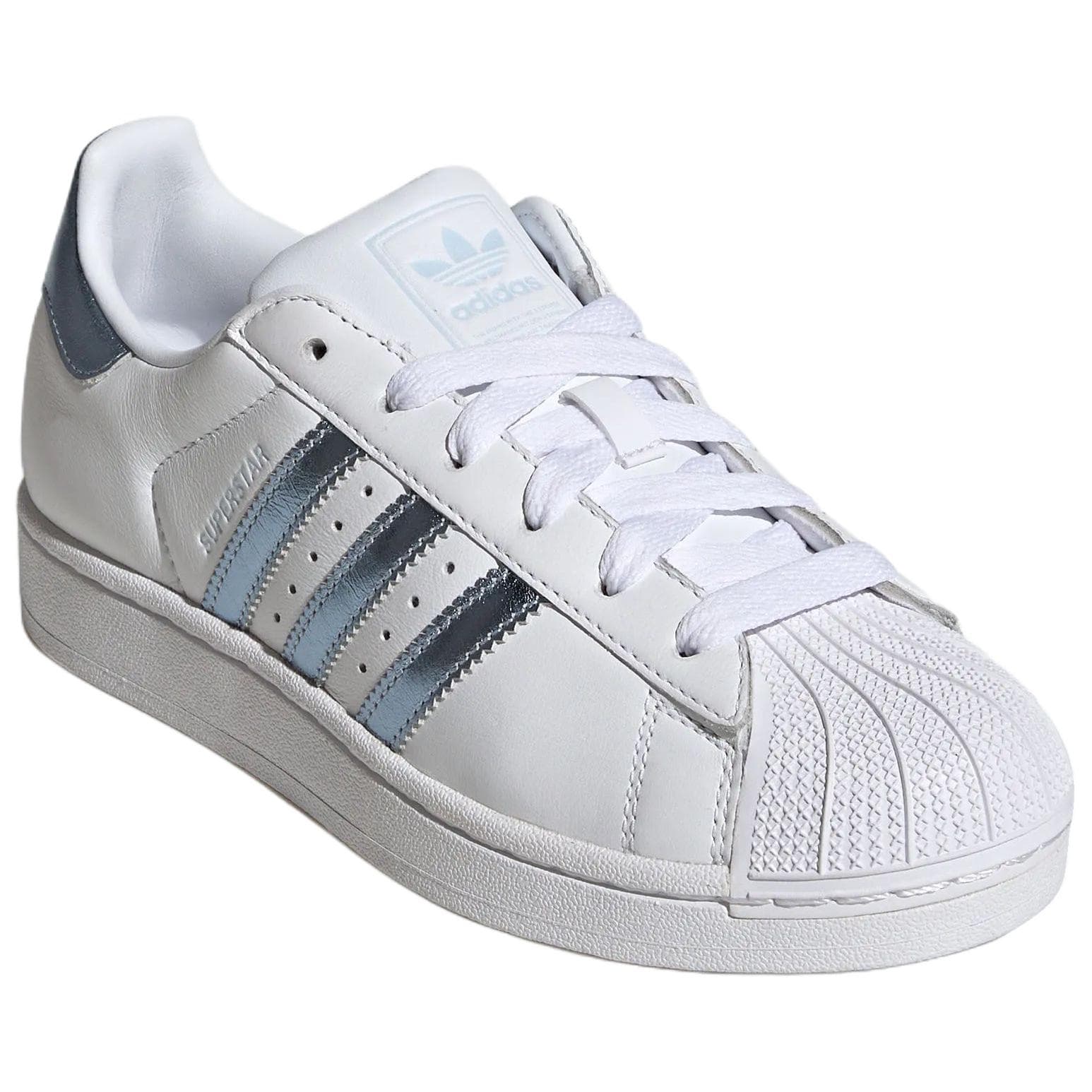 Кроссовки Adidas Originals Superstar 2 Skate Shoes White Crystal Blue Women's - изображение 3