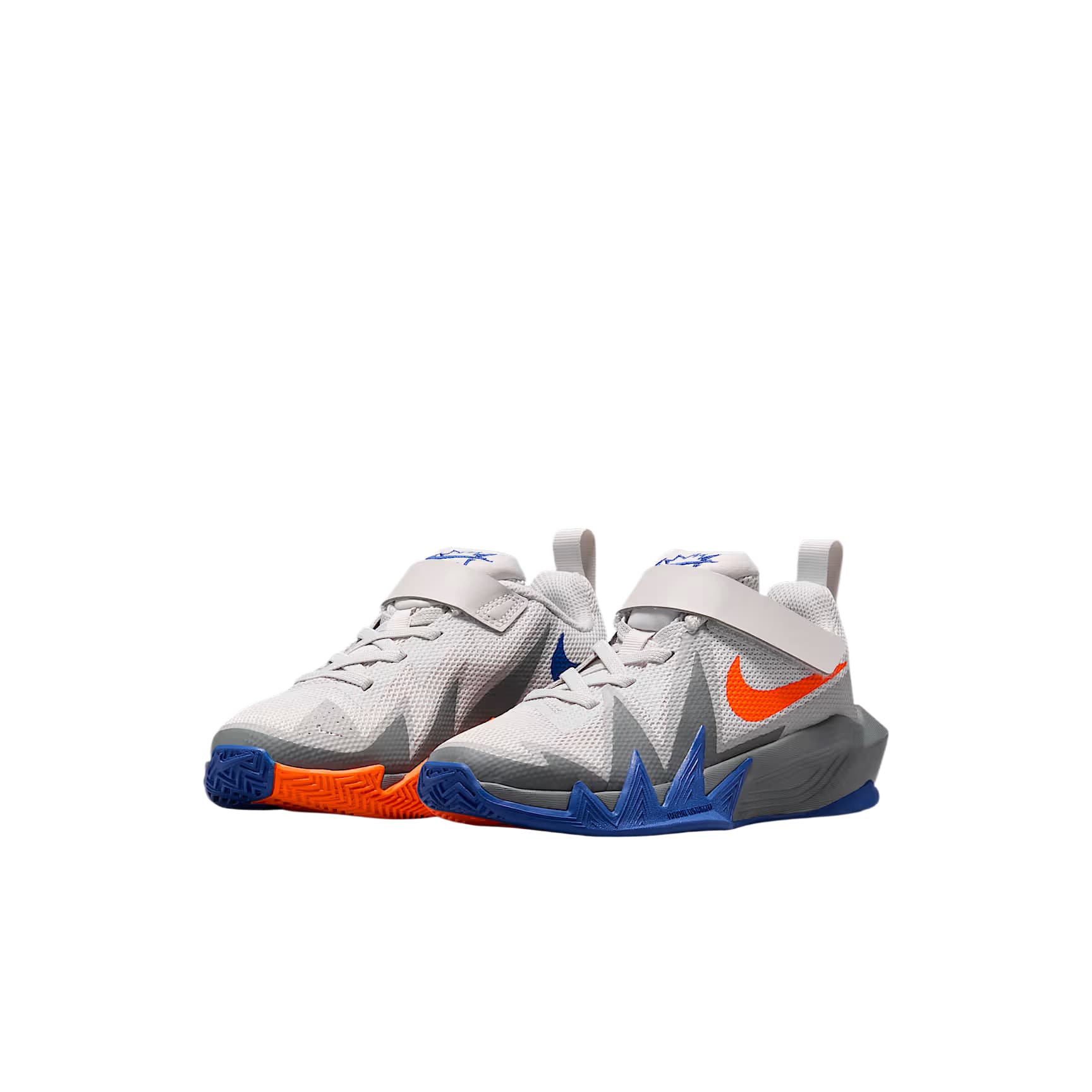 Кроссовки для баскетбола Nike S.T.Dynamite Детские баскетбольные кроссовки Low Топ Best Серый Светлый Дымчатый Серый Дымчатый Серый Безопасность Оранжевый Kids - изображение 2