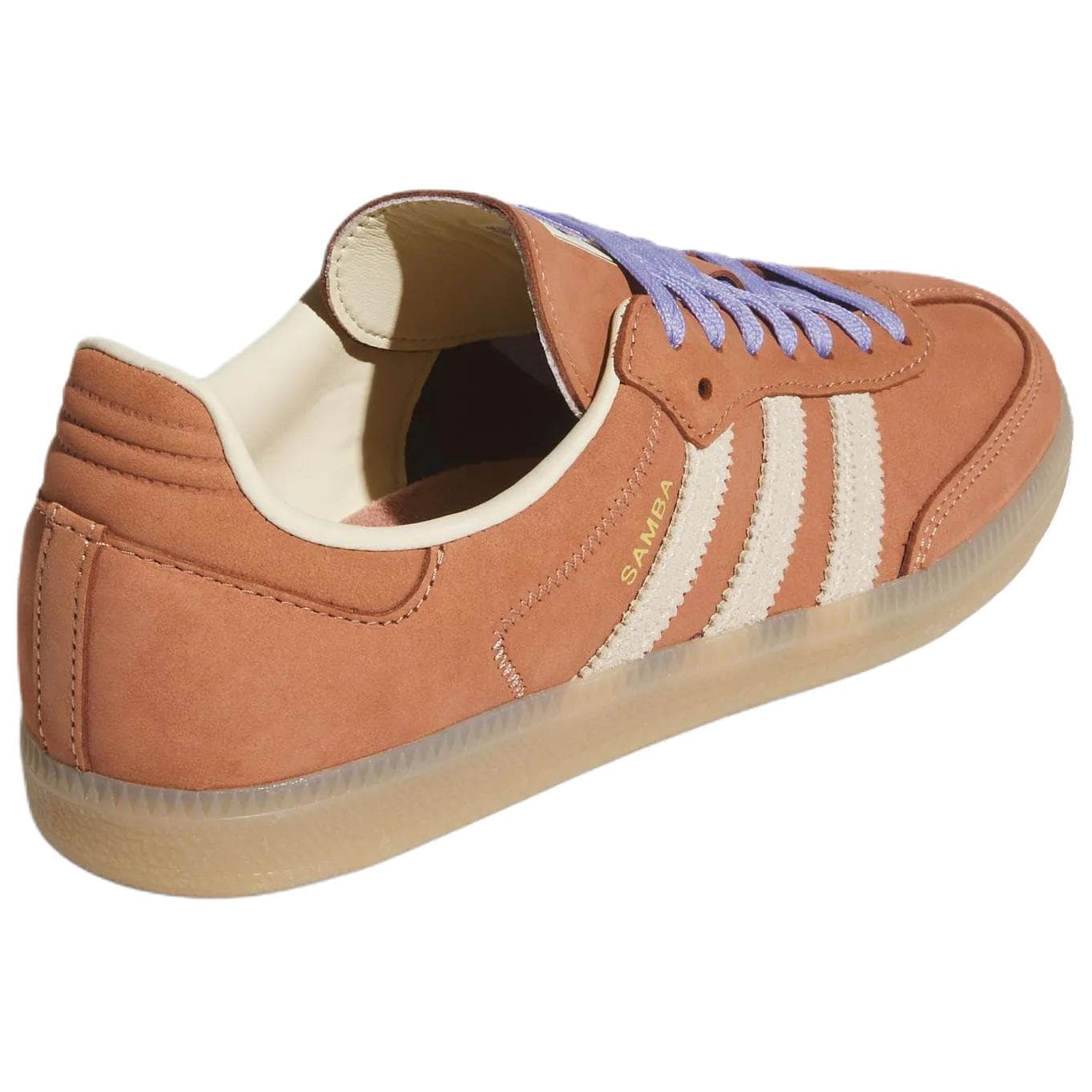 Кроссовки Adidas Originals Samba OG Кеды немецкой армии (GAT) Глиняно-слоистый Теплый Ваниль Светло-фиолетовый Женские - изображение 4