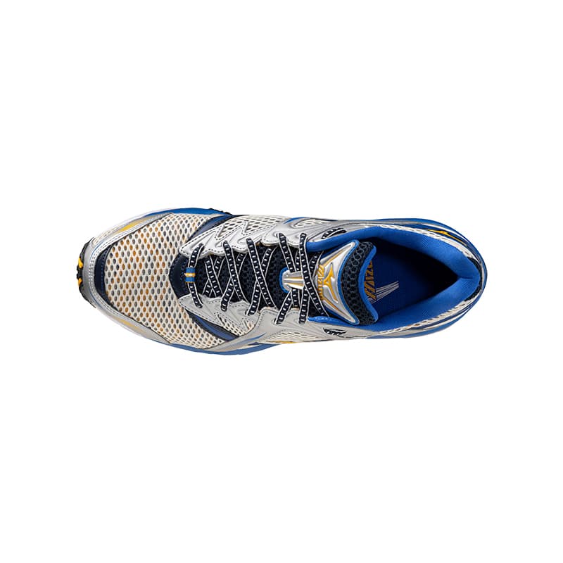 Кроссовки для бега Mizuno Wave Prophecy 1 Беговые кроссовки Низкий Топ Золото Розовый Синий Мужской - изображение 3