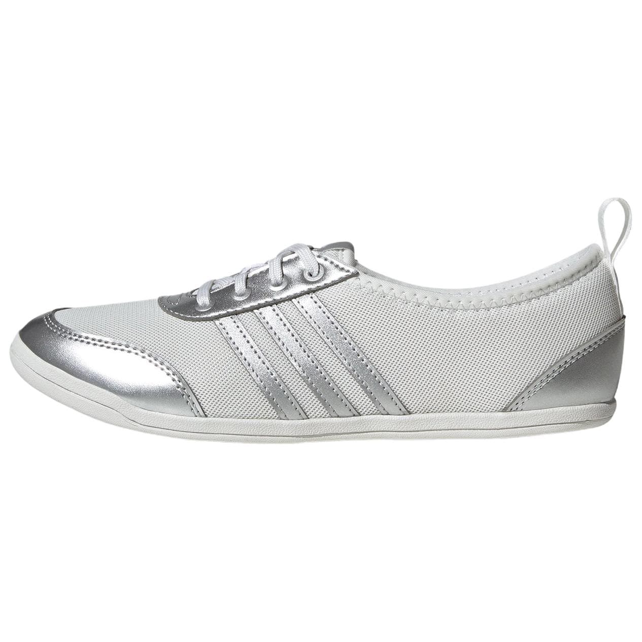 Кроссовки Adidas Diona Ballet Повседневная обувь Низкий Топ Кристальный Белый Металлический Серебристый Женский - изображение 1