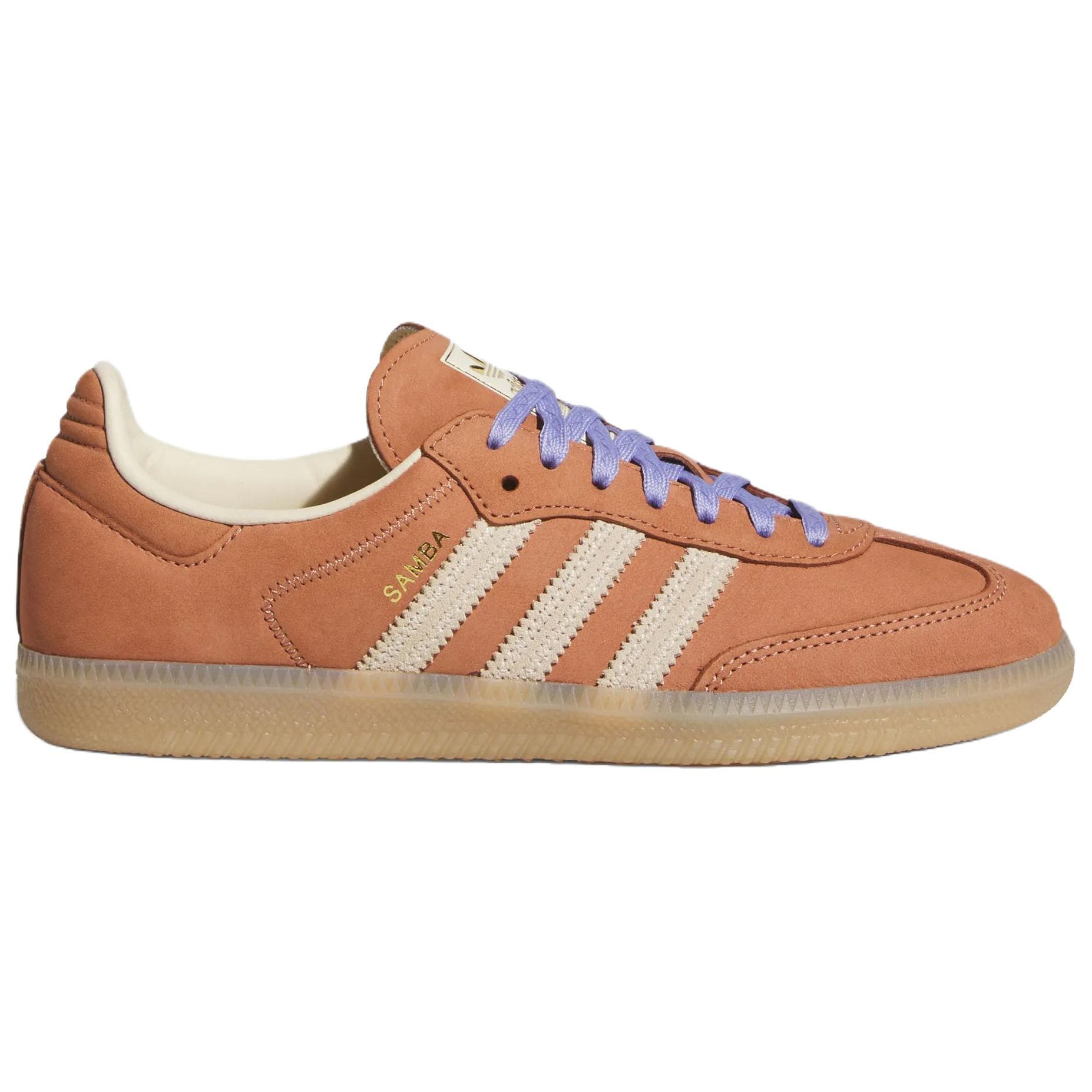 Кроссовки Adidas Originals Samba OG Кеды немецкой армии (GAT) Глиняно-слоистый Теплый Ваниль Светло-фиолетовый Женские - изображение 2