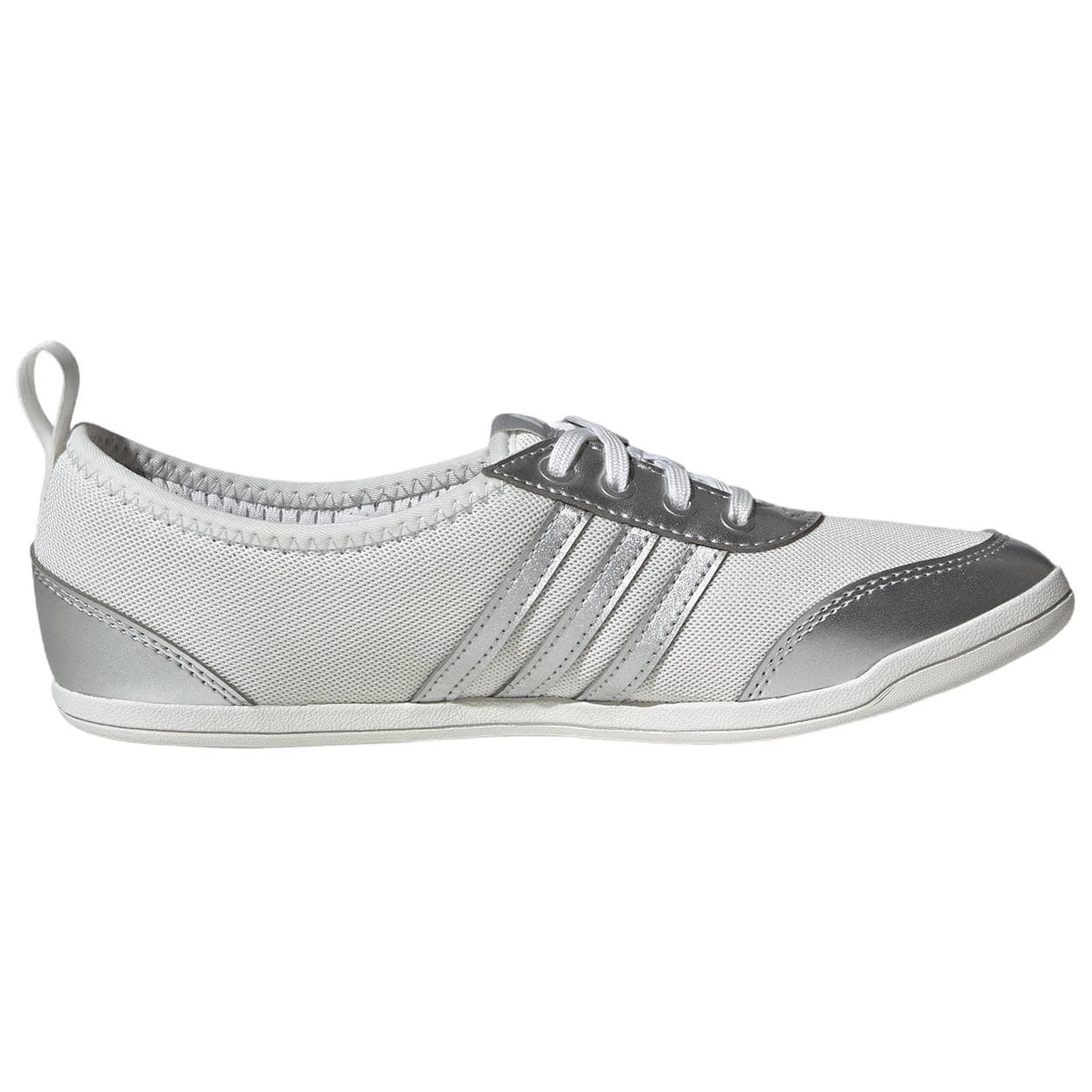 Кроссовки Adidas Diona Ballet Повседневная обувь Низкий Топ Кристальный Белый Металлический Серебристый Женский - изображение 2