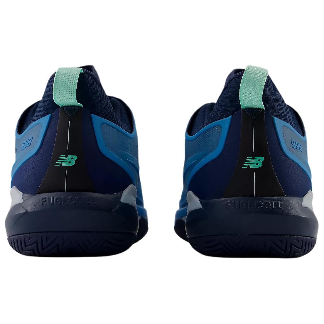 Кроссовки для тенниса New Balance NB FuelCell 996v7 Теннисные Кроссовки Низкий Топ Морской Синий И Яркий Мятно-Зеленый Мужской - изображение 4