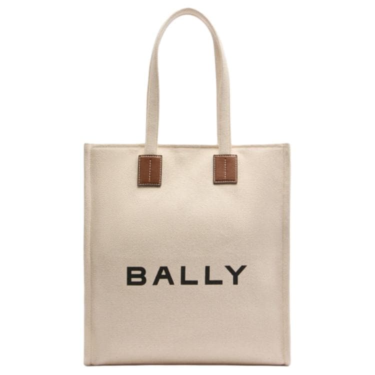 Мини-сумка BALLY Ткань с коровьей кожей Сумка через плечо Женская Экрю - изображение 1
