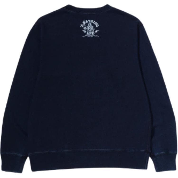 Худи A BATHING APE JAPAN DENIM Индиго Унисекс Толстовка - изображение 3