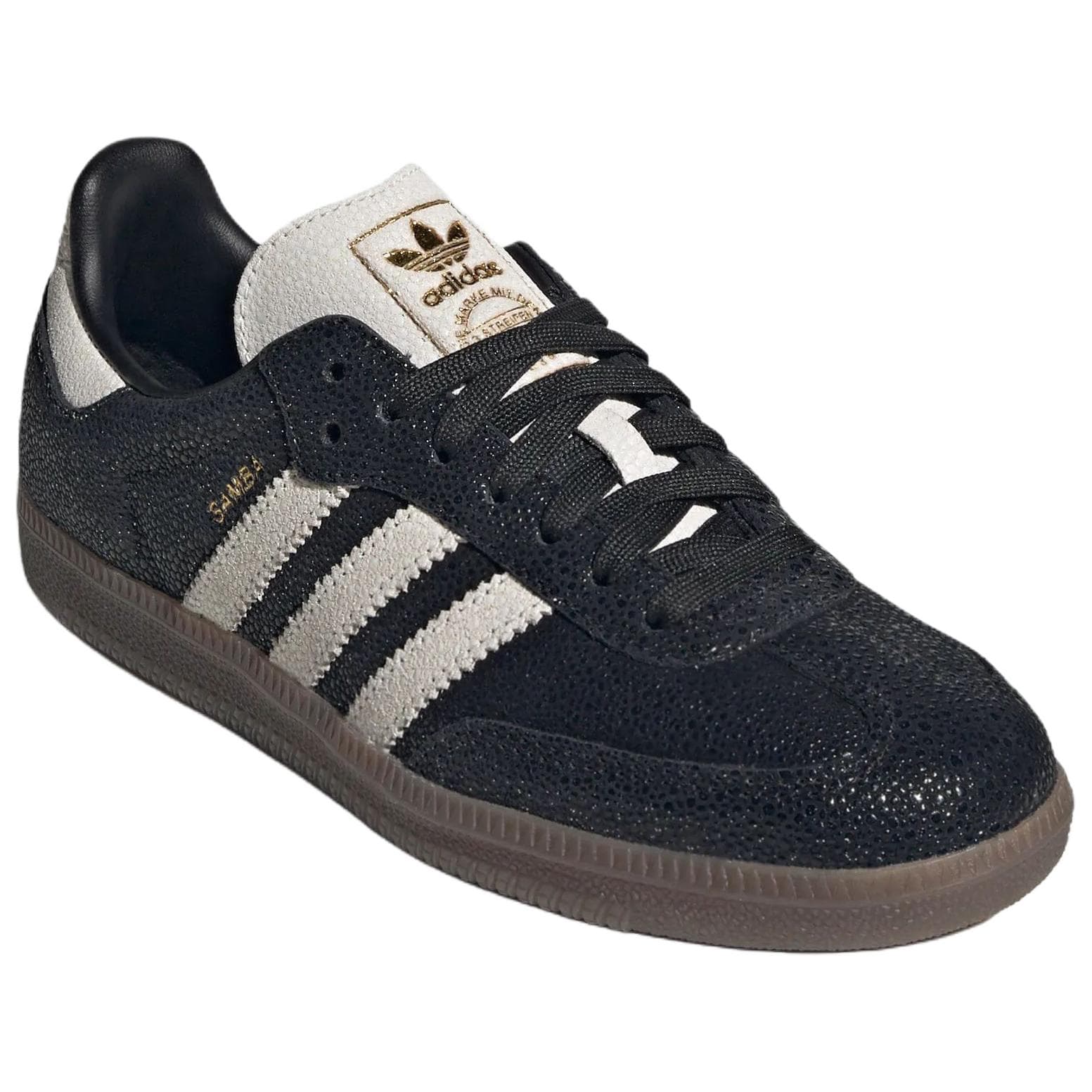 Кроссовки Adidas Originals Samba OG Кеды немецкой армии (GAT) Черный Белый Смола Желтый Женские - изображение 3