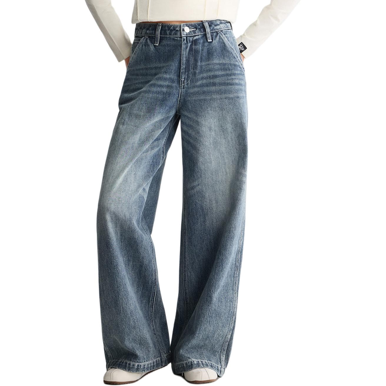 Джинсы Lee Medium Blue Women's Jeans Ли Мидни Блу Женский Джинсы - изображение 3