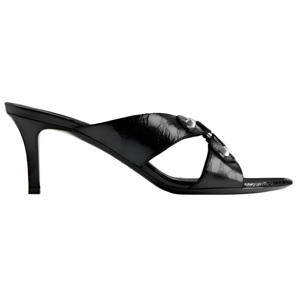 Сандалии Balenciaga Шлепанцы Женские Черные - изображение 2