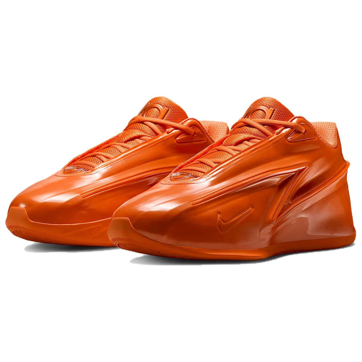 Кроссовки для баскетбола NIKE KD 19 Баскетбольные кроссовки Low Топ Ярко-оранжевый Стадионный зеленый Университетский Золото Мужской - изображение 3