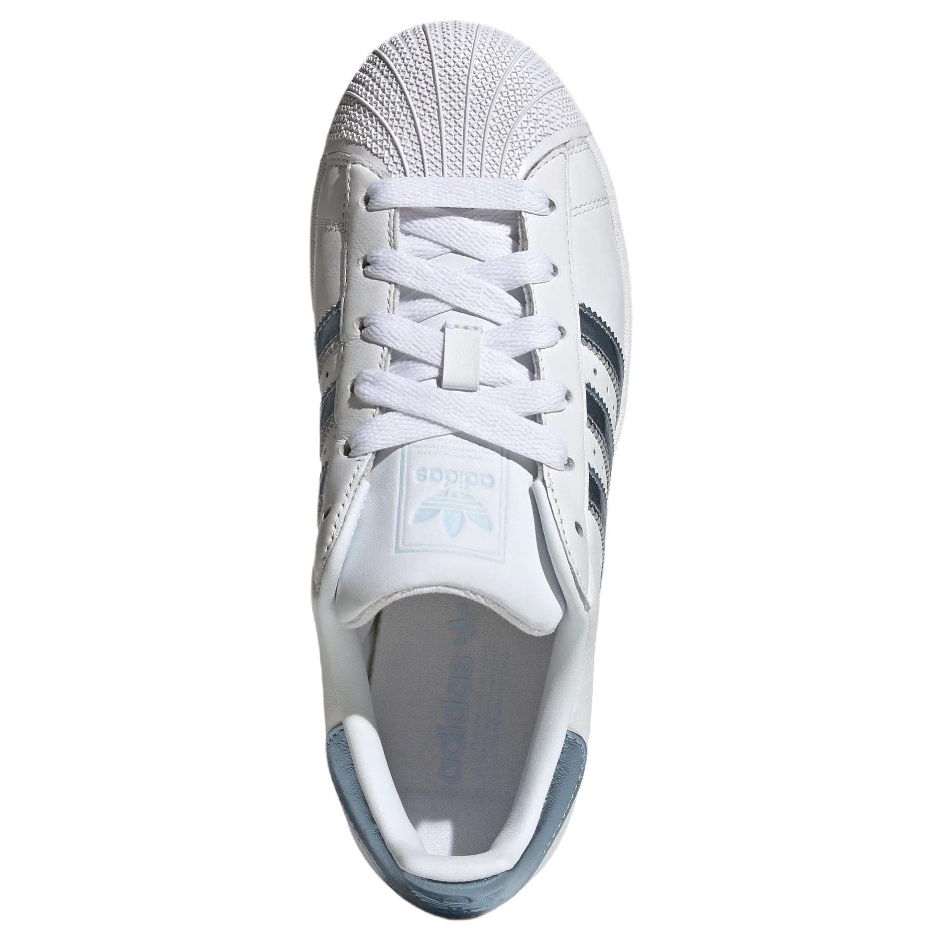 Кроссовки Adidas Originals Superstar 2 Skate Shoes White Crystal Blue Women's - изображение 5