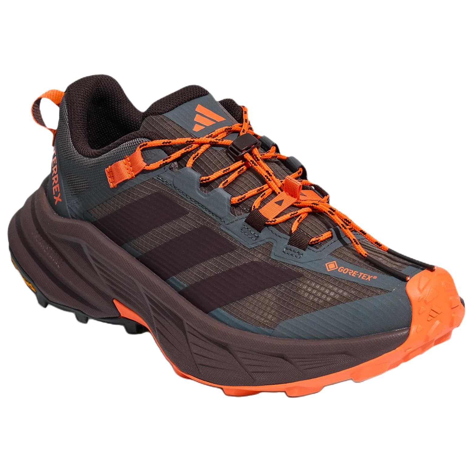 Кроссовки adidas Terrex FREEHIKER SL Альпинистские и треккинговые ботинки Угольно-серый Темно-кофейный Impact Апельсин Унисекс - изображение 3