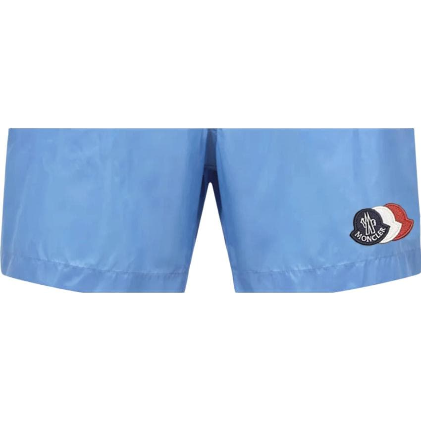 MONCLER Sky Blue Мужские плавательные шорты - изображение 3