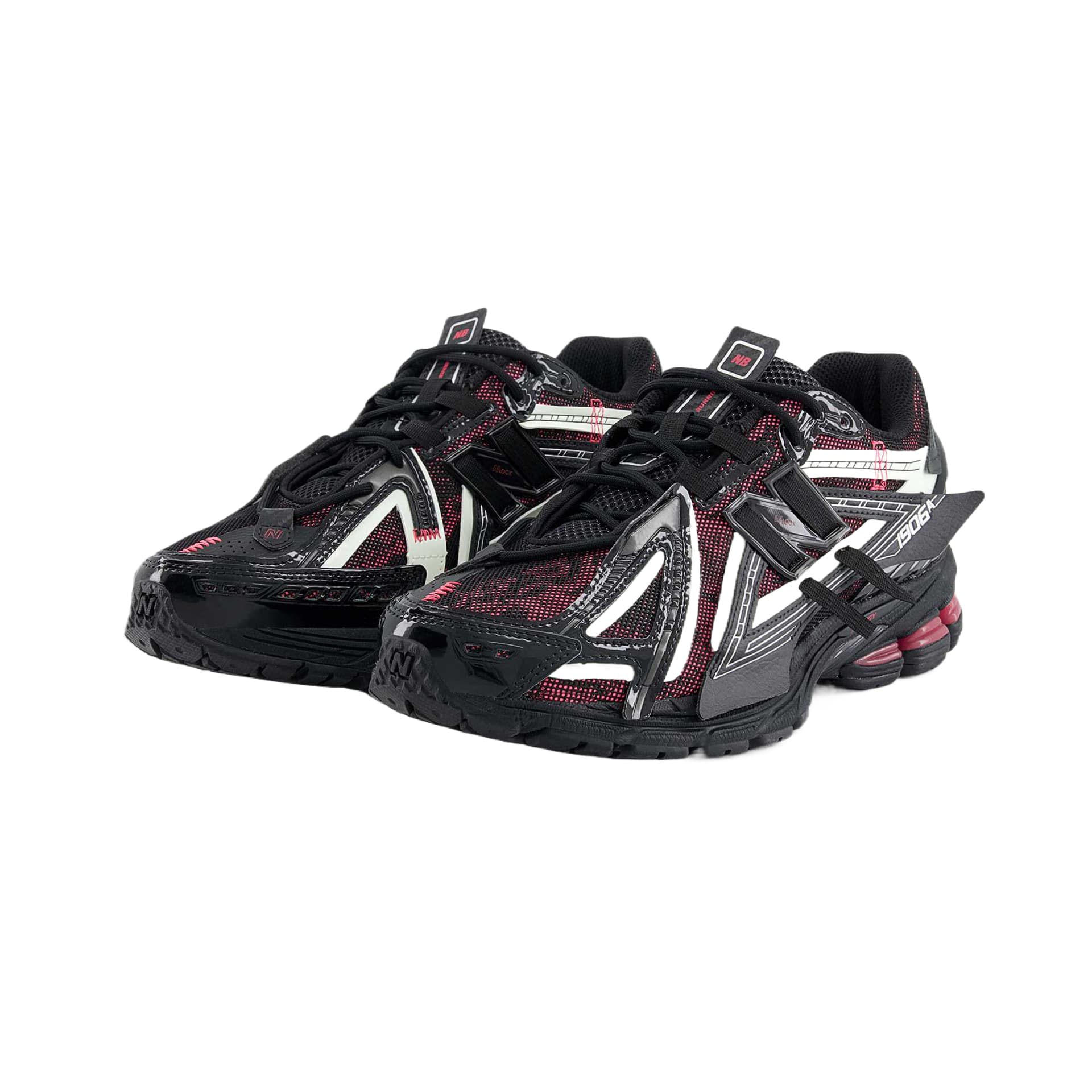 Кроссовки New Balance 1906A Повседневная обувь Низкий Топ Черный Розовый Красный Унисекс - изображение 3