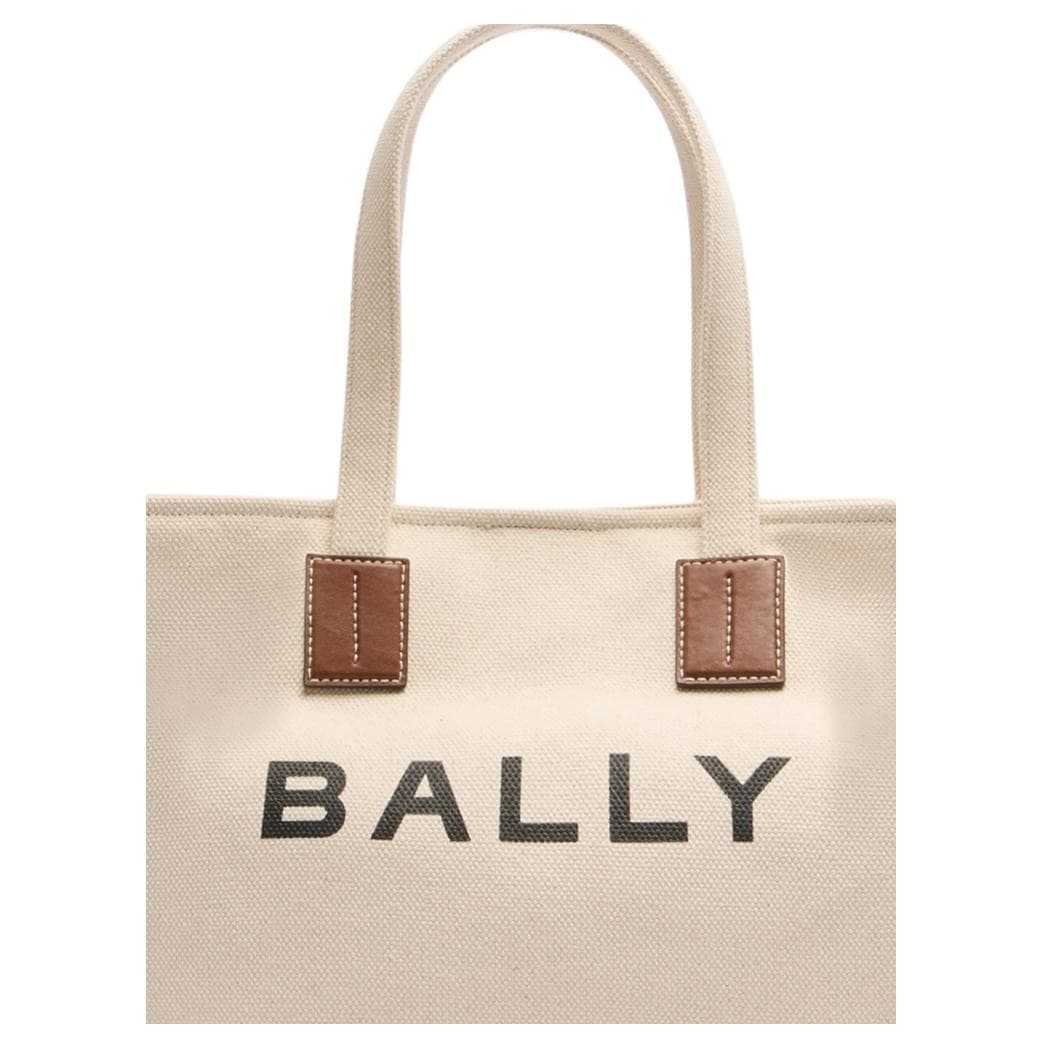 Мини-сумка BALLY Ткань с коровьей кожей Сумка через плечо Женская Экрю - изображение 2