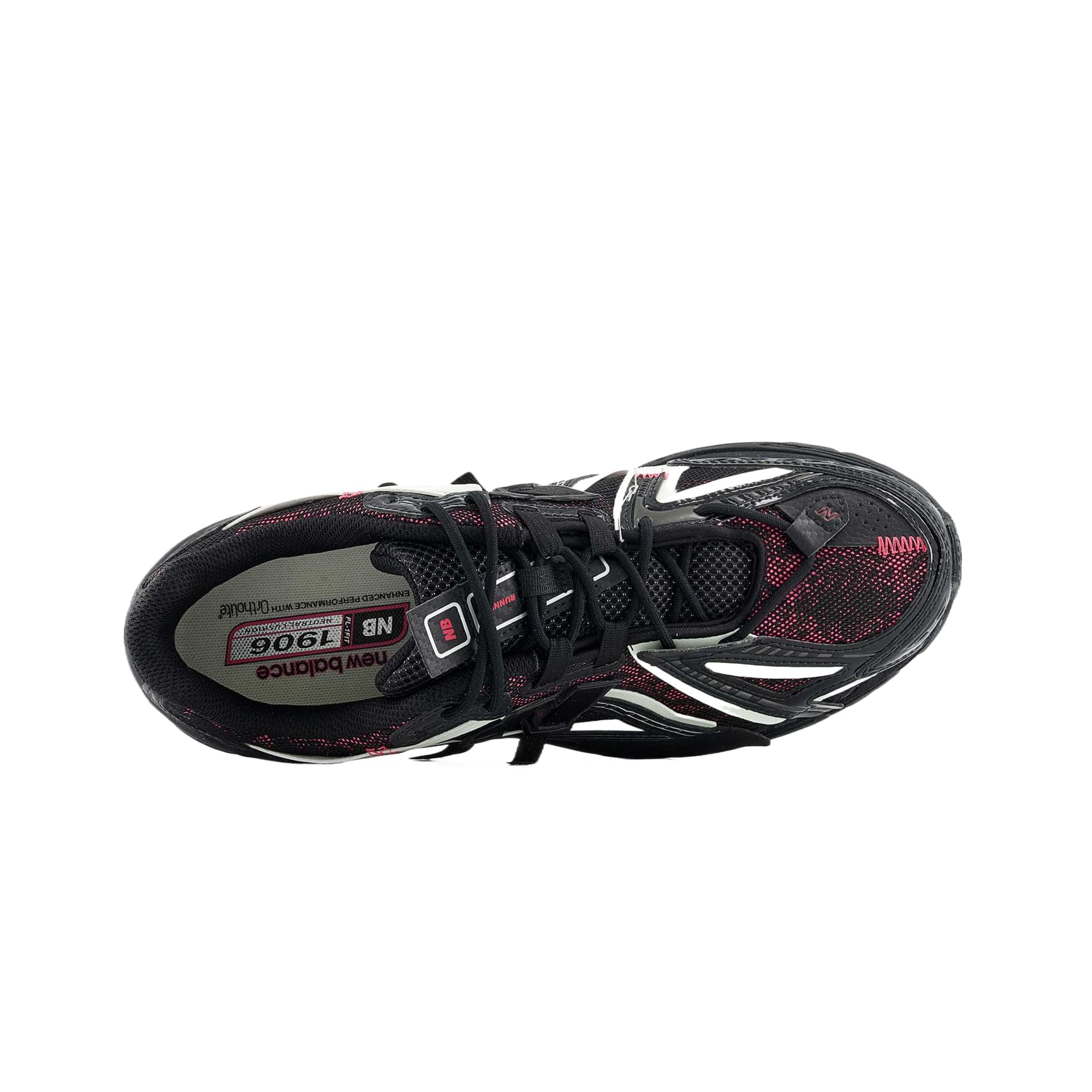 Кроссовки New Balance 1906A Повседневная обувь Низкий Топ Черный Розовый Красный Унисекс - изображение 5