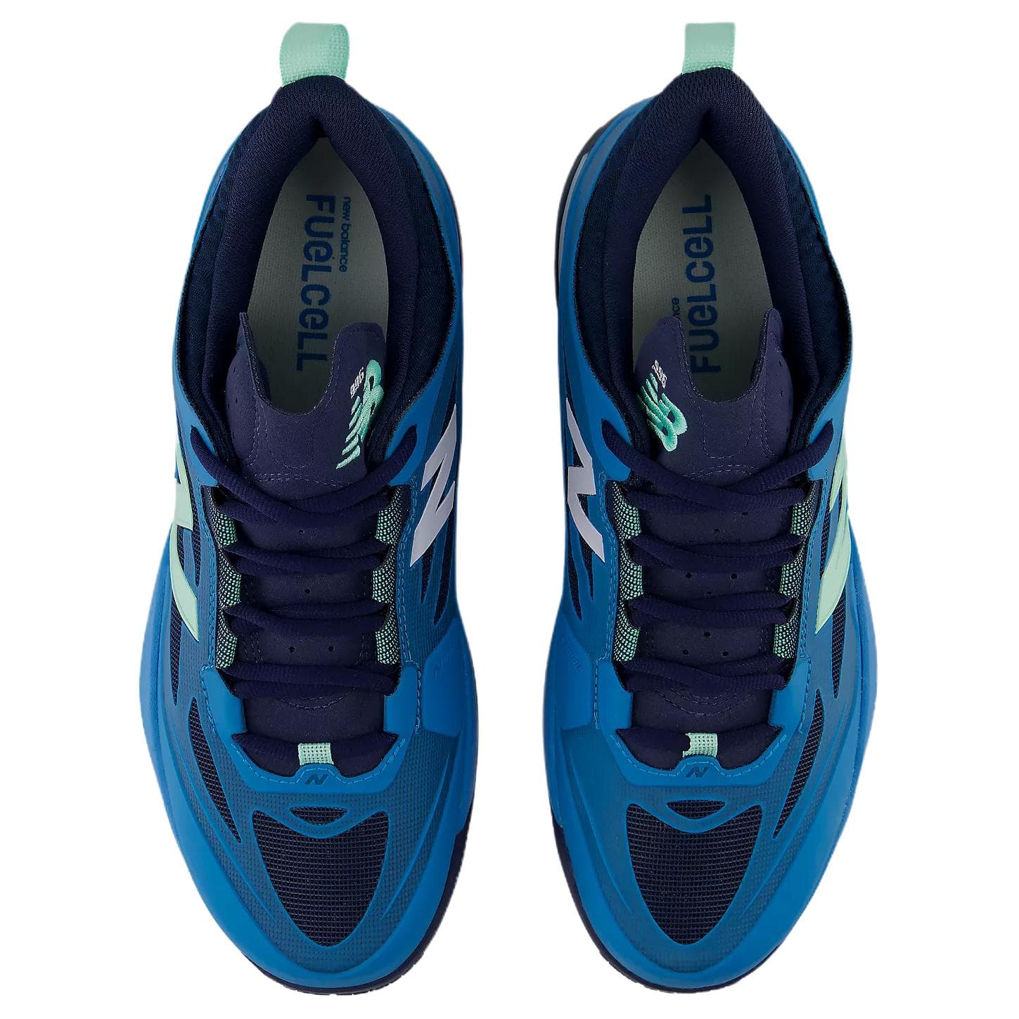 Кроссовки для тенниса New Balance NB FuelCell 996v7 Теннисные Кроссовки Низкий Топ Морской Синий И Яркий Мятно-Зеленый Мужской - изображение 3