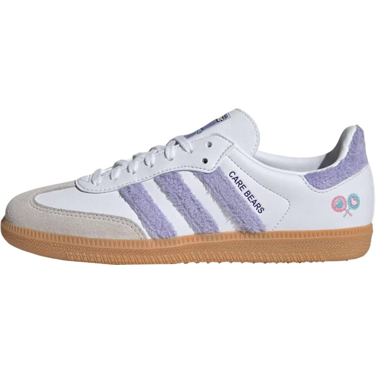 Кроссовки Adidas Originals Samba OG Детская Скейтбординг Обувь Низкий Верх Светло-фиолетовый Облачный Белый Рассвет Синий Kids - изображение 1
