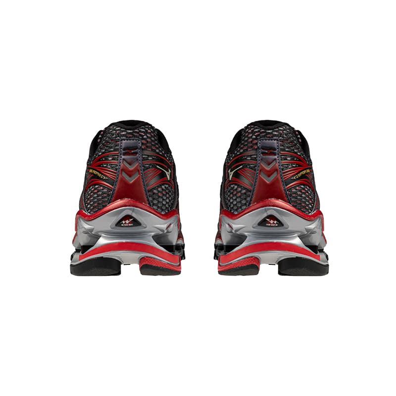 Кроссовки для бега Кроссовки для бега Mizuno Wave Prophecy 1 Низкий Топ Туманно-Серый Красный Черный Мужской - изображение 4