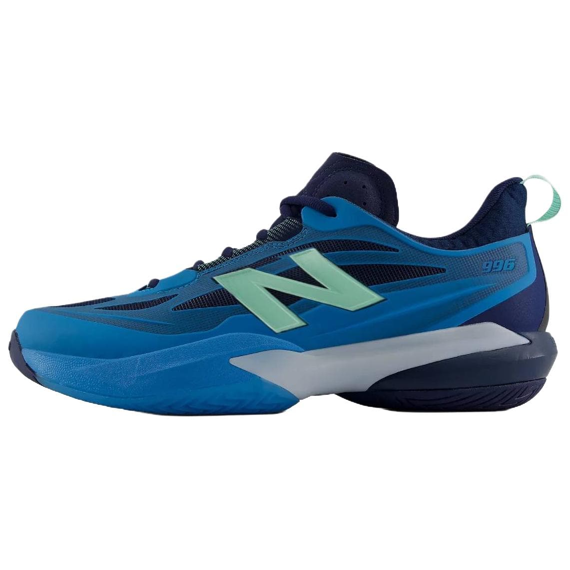Кроссовки для тенниса New Balance NB FuelCell 996v7 Теннисные Кроссовки Низкий Топ Морской Синий И Яркий Мятно-Зеленый Мужской - изображение 1