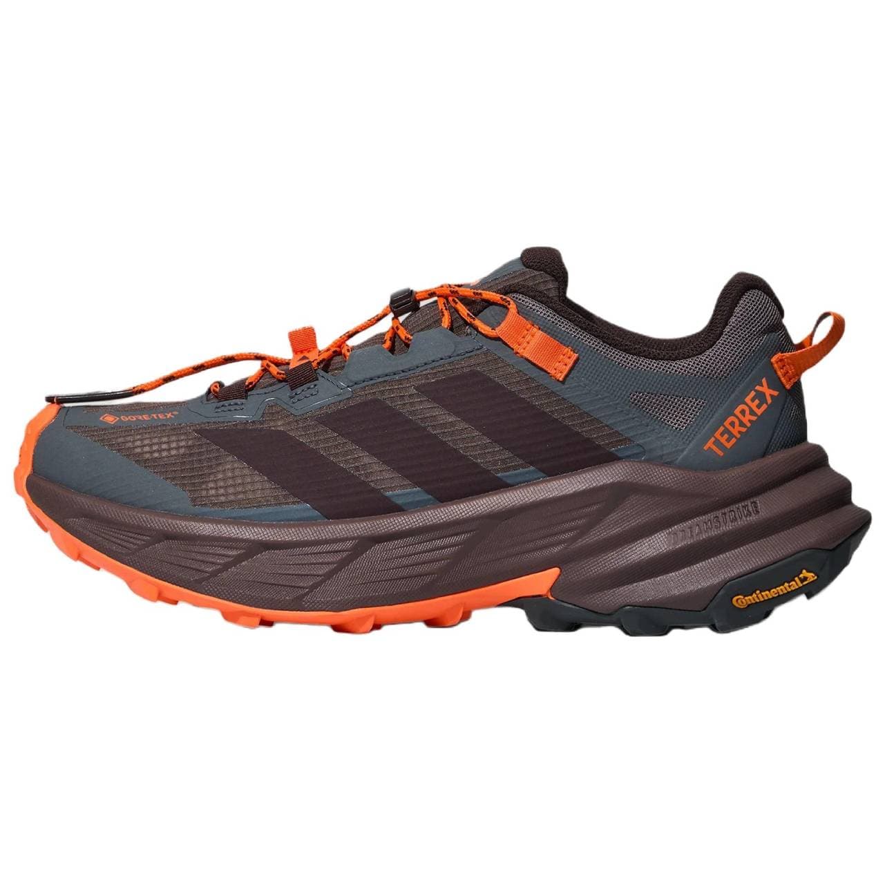 Кроссовки adidas Terrex FREEHIKER SL Альпинистские и треккинговые ботинки Угольно-серый Темно-кофейный Impact Апельсин Унисекс - изображение 1