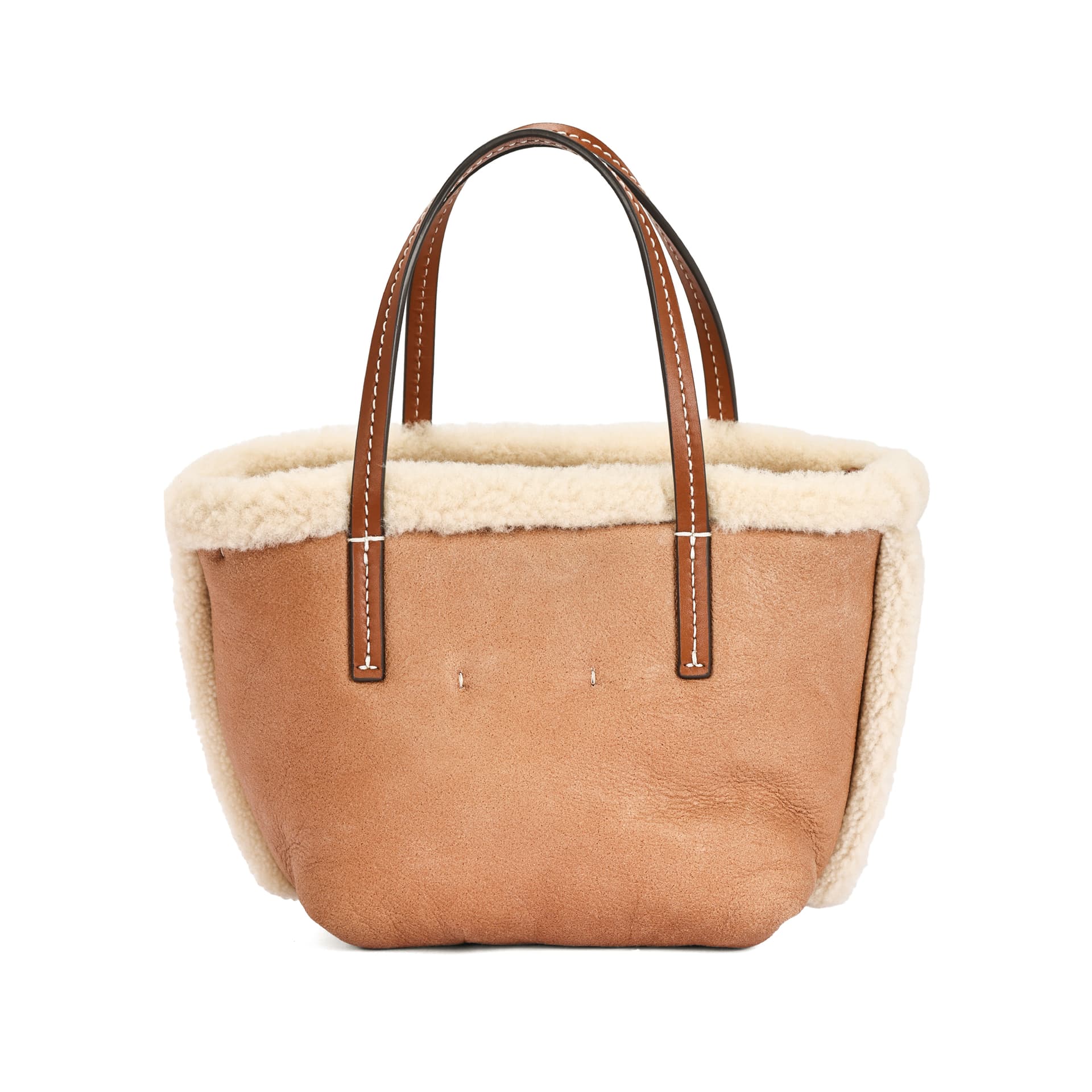 Сумка TORY BURCH Металлический логотип Tote сумка Мини-версия Женская Коричневая - изображение 3