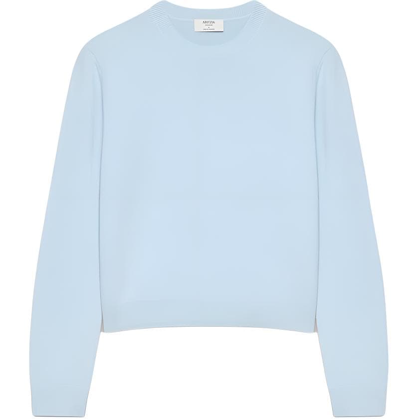 Aritzia Bare Плюшевый свитер средней длины с круглым узором для женщин - изображение 1