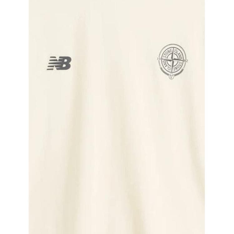 Футболка STONE ISLAND New Balance Collaboration Экрю Унисекс T-рубашки - изображение 6
