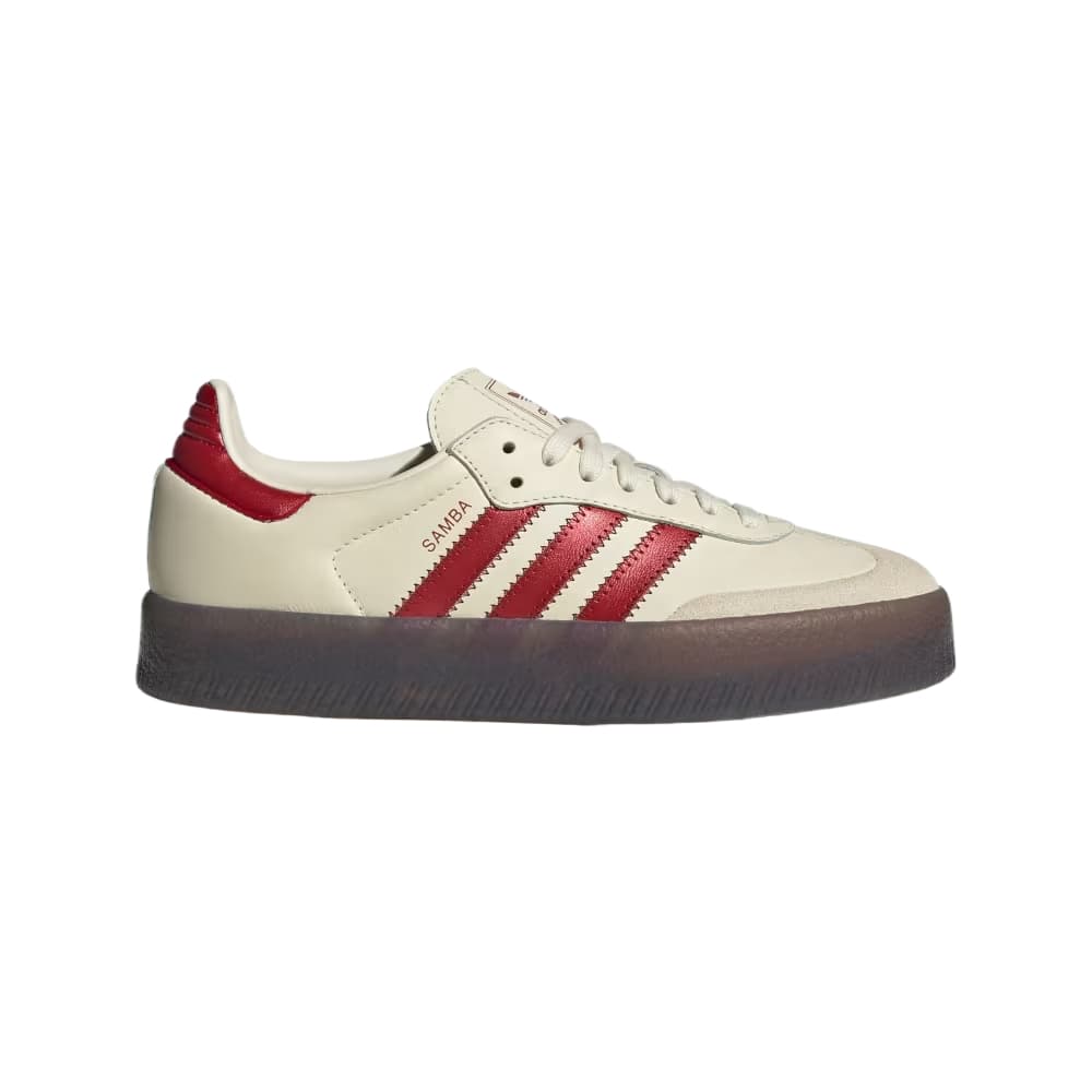 Кроссовки Adidas Originals SAMBAE Повседневная обувь Low Топ Кремово-белый Победа Красный Тень Красный Женские - изображение 2