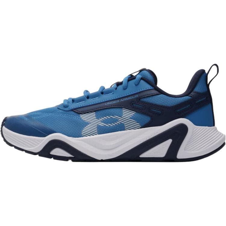 Кроссовки для спортзала Under Armour Charged Commit TR 5 Тренировочные кроссовки Low Топ Синий Белый Темно-синий Мужской - изображение 1
