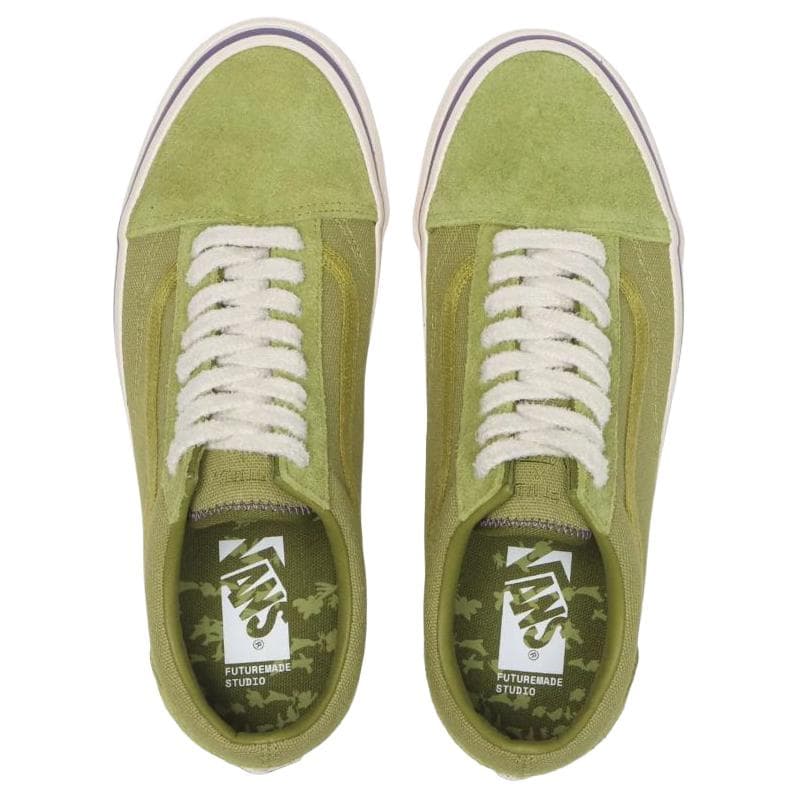 Кроссовки Vans Premium Old Skool Кеды для скейтбординга Зелёный Унисекс - изображение 4