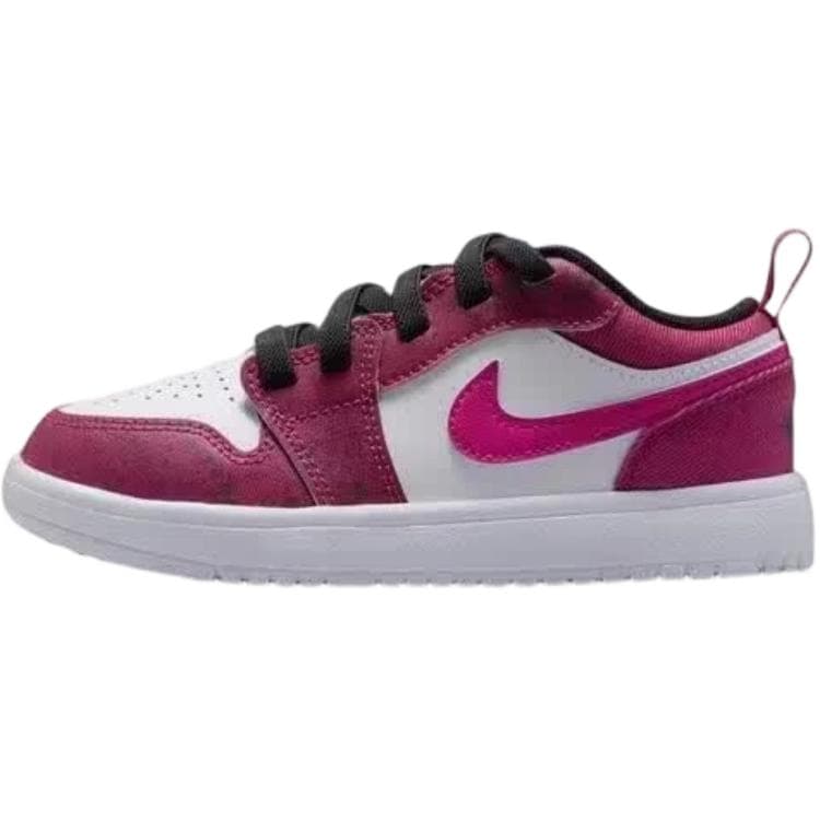 Кроссовки для баскетбола Jordan Air Jordan 1 Детские баскетбольные кроссовки Low Топ Белый Красный Розовый Kids - изображение 1