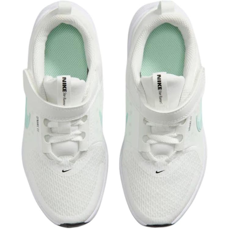 Кроссовки Nike Star Runner 5 Детские беговые кроссовки Low Топ PEAK Белый Черный Светло-зеленый Арктический зеленый Kids - изображение 4