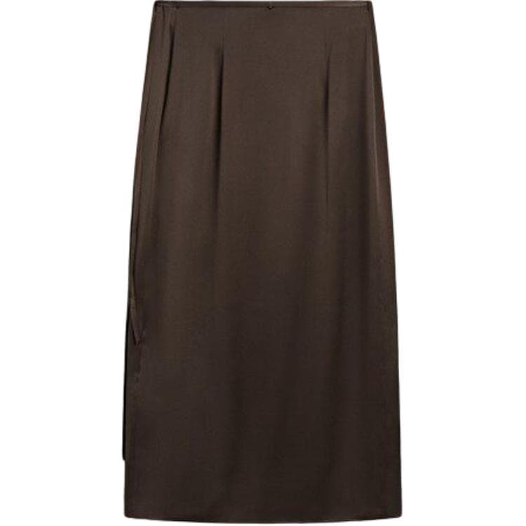 Юбка Massimo Dutti Коричневый Женские Повседневные Длинные Юбки - изображение 3
