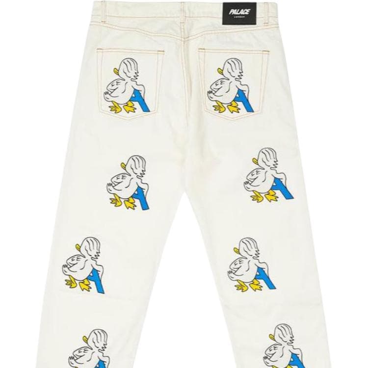 Штаны PALACE FW22 Duck Print Jeans White - изображение 3
