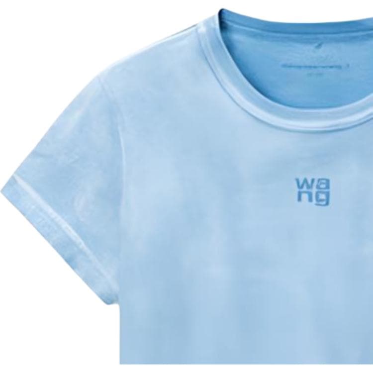 Футболка Alexander Wang Wash Светло-Синие Женские T-Рубашки - изображение 4