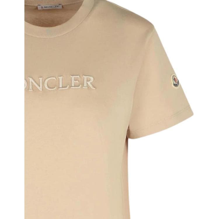 Футболка Moncler Стандартная рукавная рубашка T для женщин - изображение 5