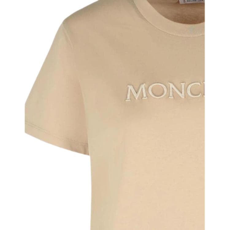 Футболка Moncler Стандартная рукавная рубашка T для женщин - изображение 3