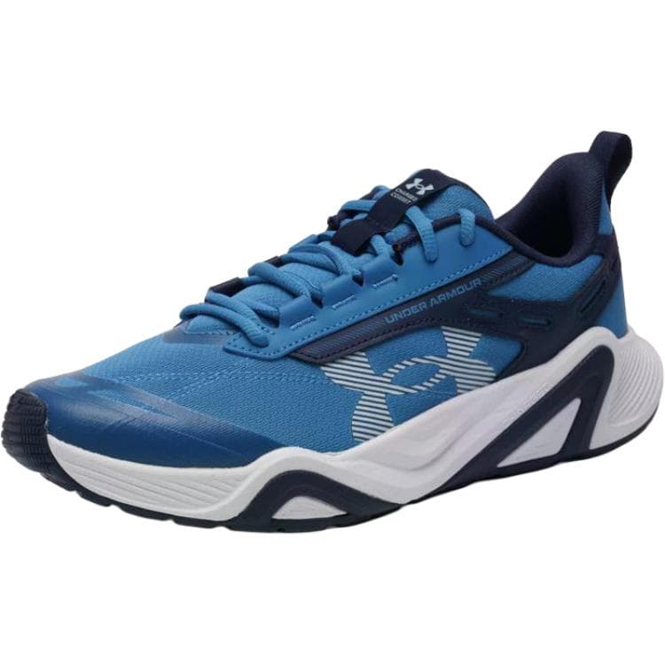 Кроссовки для спортзала Under Armour Charged Commit TR 5 Тренировочные кроссовки Low Топ Синий Белый Темно-синий Мужской - изображение 2