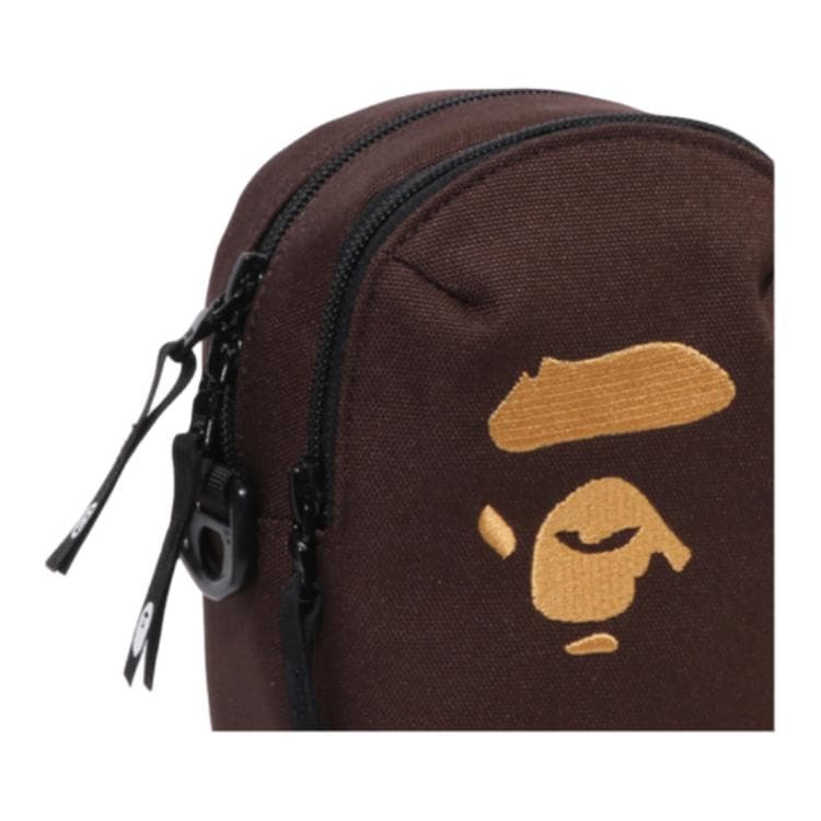 Сумка через плечо A BATHING APE Сумка через плечо Кофейного цвета Унисекс - изображение 4